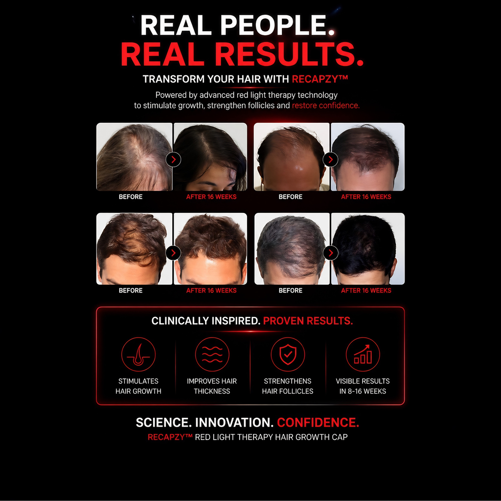 Recapzy™ Hair growth cap with red light therapy